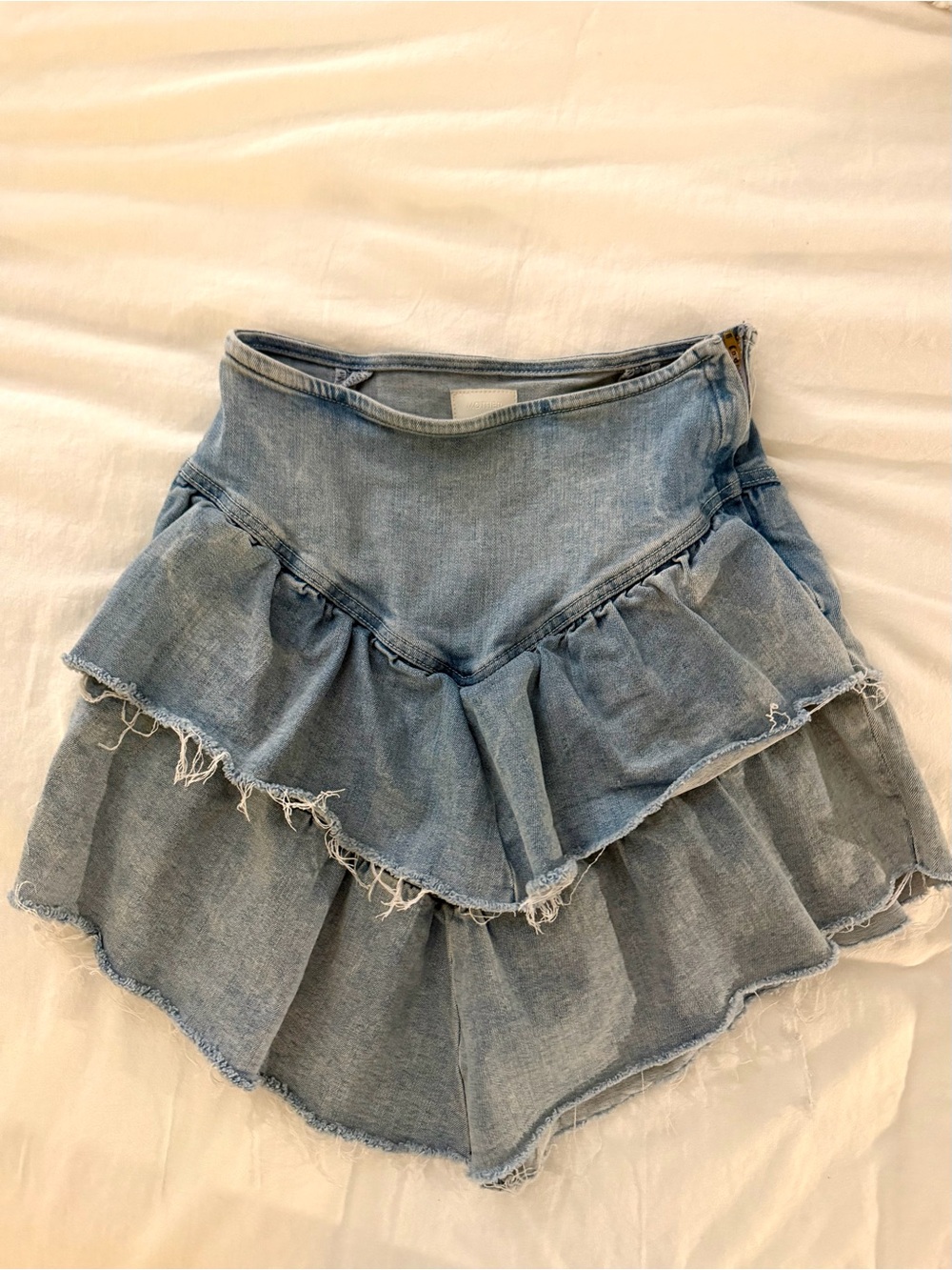 Mother Raw Edge Ruffle Mini Skirt - Picture 4 of 6